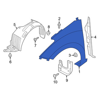 Hyundai OE - Front Right Fender
