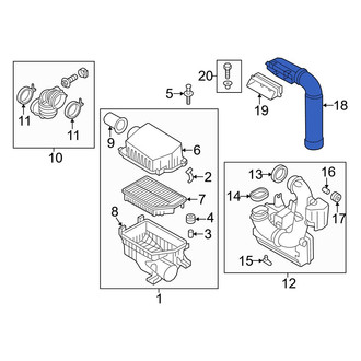 Hyundai OE - Engine Air Intake Hose