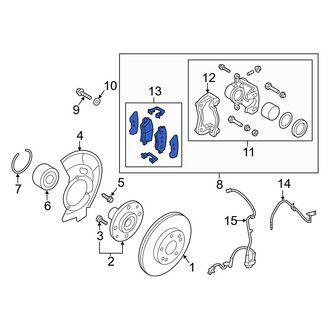 Hyundai OE - Front Disc Brake Pad Set