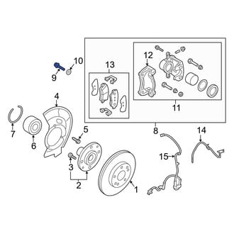 Hyundai OE - Disc Brake Caliper Anchor Plate Bolt