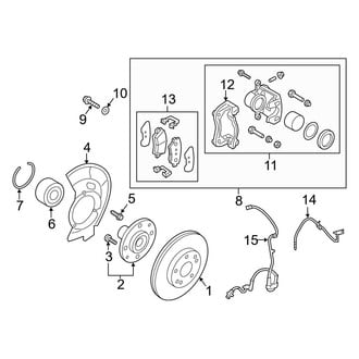 Hyundai OE - Front Suspension - Brake Components