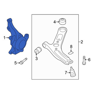 Hyundai OE - Left Steering Knuckle