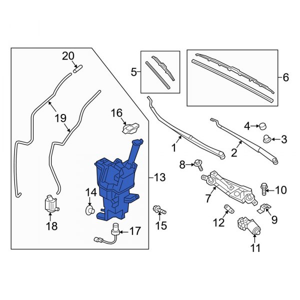 Washer Fluid Reservoir