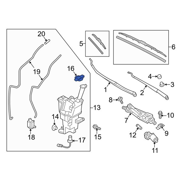 Washer Fluid Reservoir Cap