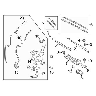Hyundai OE - Windshield - Wiper & Washer Components