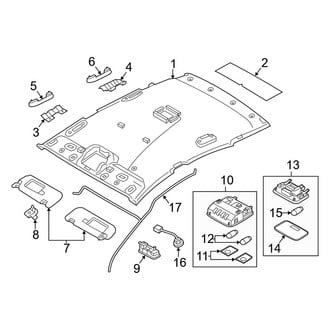 Hyundai OE - Roof - Interior Trim (W/O Sunroof)