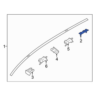 Hyundai OE - Roof Molding Bracket