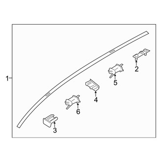 Hyundai OE - Roof - Exterior Trim (W/O Sunroof)