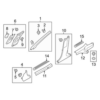 Hyundai OE - Pillars, Rocker & Floor - Interior Trim