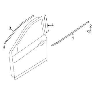 Hyundai OE - Front Door - Exterior Trim