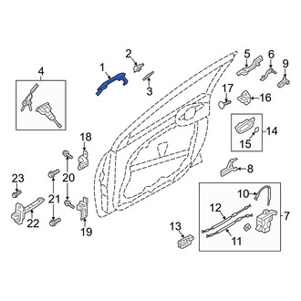 Hyundai OE - Rear Left Outer Exterior Door Handle