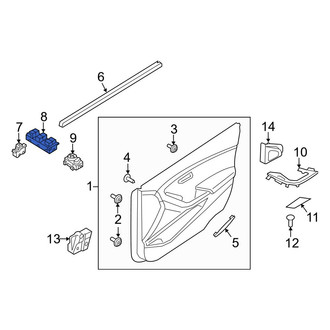 Hyundai OE - Front Left Door Window Switch