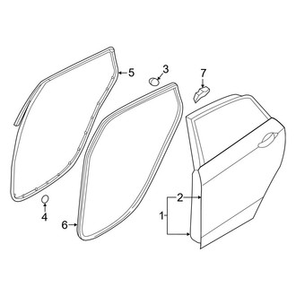 Hyundai OE - Rear Door - Door & Components