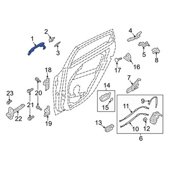 Hyundai OE - Rear Left Outer Exterior Door Handle