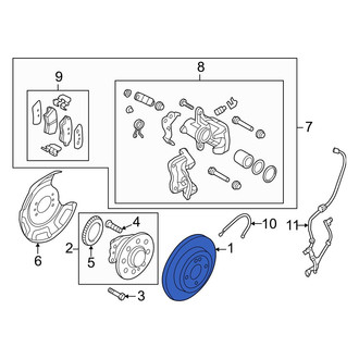 Hyundai OE - Rear Disc Brake Rotor