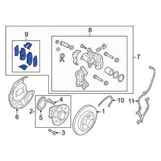 Hyundai OE - Rear Disc Brake Pad Set