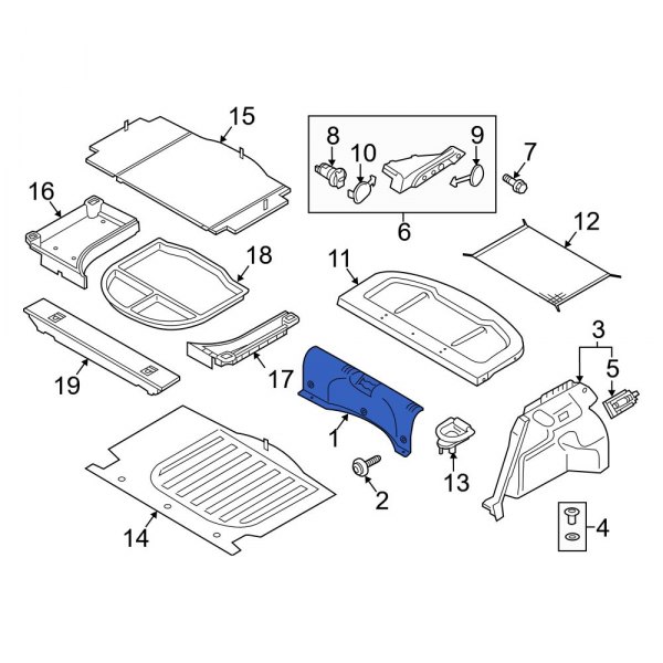 Liftgate Trim Scuff Plate