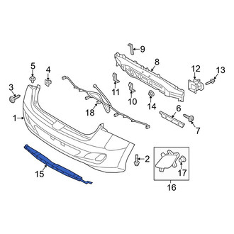 Hyundai OE - Rear Bumper Trim