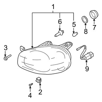 Hyundai OE - Front Lamps - Headlamp Components
