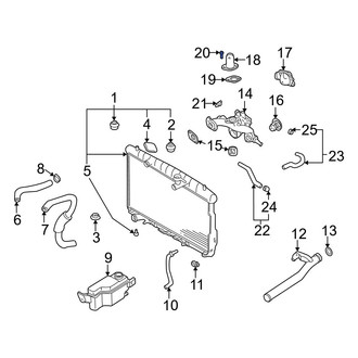 Hyundai OE - Engine Coolant Outlet Housing Bolt