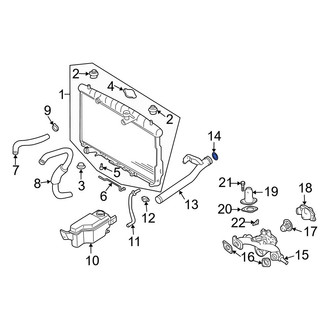 Hyundai OE - Engine Coolant Pipe Seal