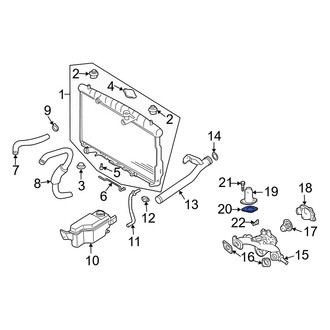 Hyundai OE - Engine Coolant Thermostat Housing Gasket