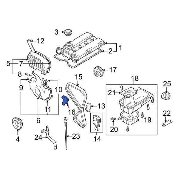 Engine Timing Belt Tensioner