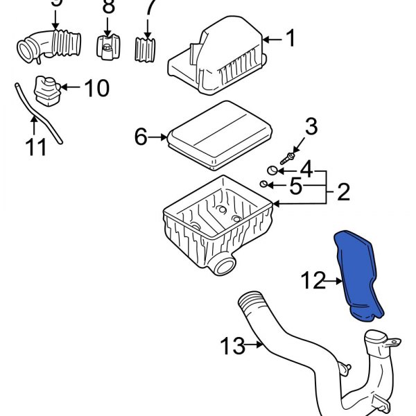 Engine Air Intake Hose