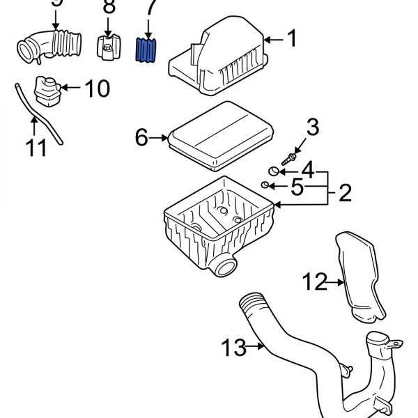 Engine Air Intake Hose