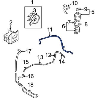 Hyundai OE - Power Steering Return Hose