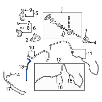 Hyundai OE - Power Steering Return Hose