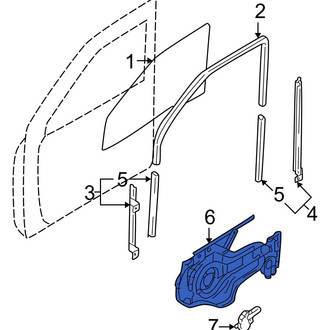 Hyundai OE - Front Left Window Regulator