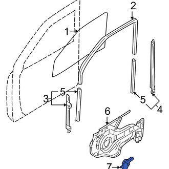 Hyundai OE - Front Right Window Motor