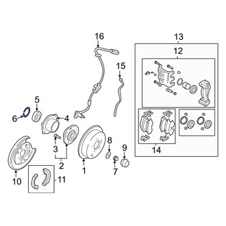 Hyundai OE - Rear Wheel Bearing Snap Ring