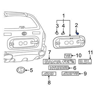 Hyundai OE - Liftgate Finish Panel Nut