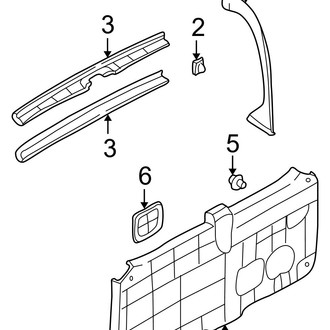 Hyundai OE - Lift Gate - Interior Trim