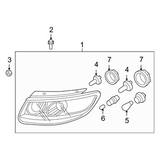 Hyundai OE - Front Lamps - Headlamp Components
