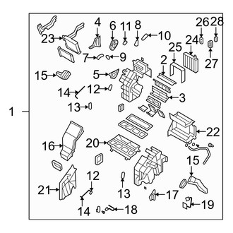 Hyundai OE - Air Conditioner & Heater - Evaporator & Heater Components