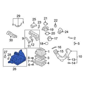 Hyundai OE - Lower Engine Air Intake Resonator