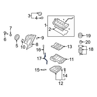 Hyundai OE - Engine Oil Dipstick Tube