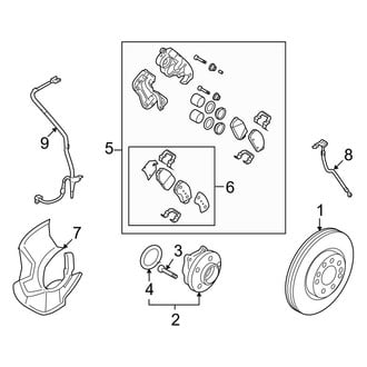 Hyundai OE - Front Suspension - Brake Components