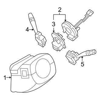 Hyundai OE - Steering Column - Shroud, Switches & Levers
