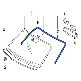 Hyundai OE - Front Windshield Molding