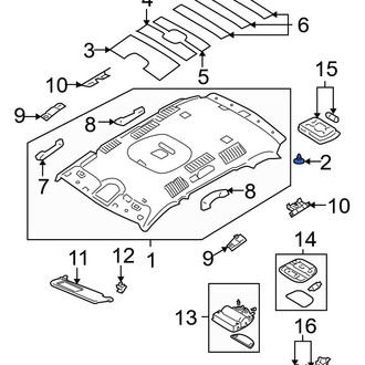 Hyundai OE - Headliner Clip