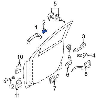 Hyundai OE - Front Left Outer Exterior Door Handle Cover