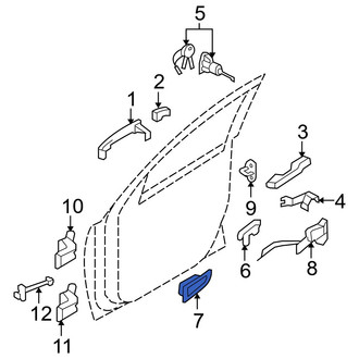 Hyundai OE - Front Right Interior Door Handle Trim