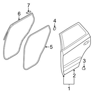 Hyundai OE - Rear Door - Door & Components