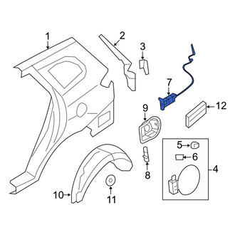 Hyundai OE - Rear Fuel Filler Door Lock Actuator