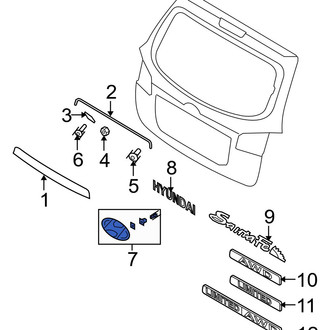Hyundai OE - Rear Deck Lid Emblem