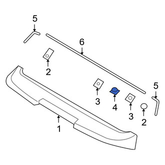Hyundai OE - Rear Lower Spoiler Gasket